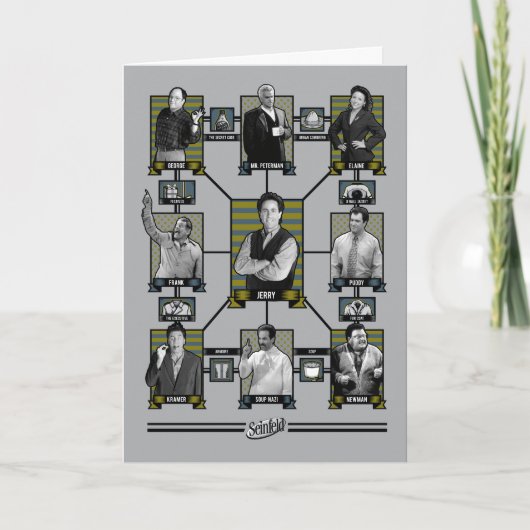 Seinfeld | Grafiek Relatie tekens Kaart (Voorkant)