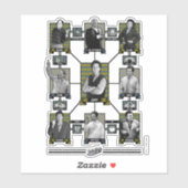 Seinfeld | Grafiek Relatie tekens Sticker (Vel)