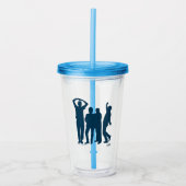 Seinfeld | Grafische groep Silhouette Acryl Drinkbeker (Voorkant)