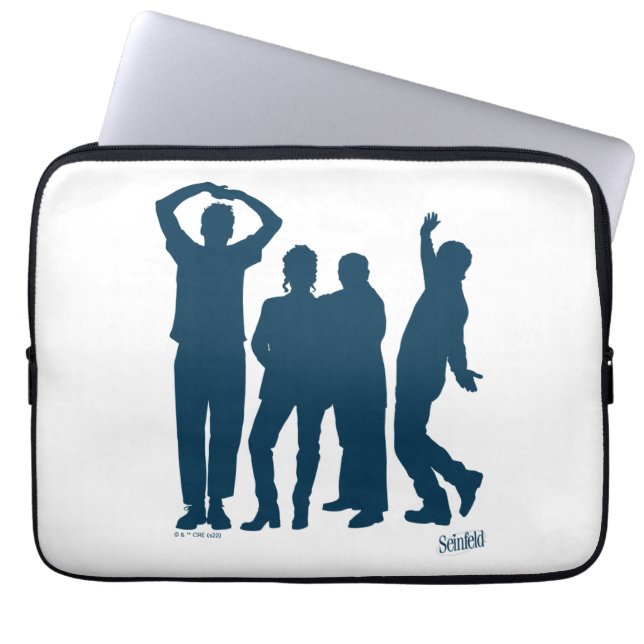 Seinfeld | Grafische groep Silhouette Laptop Sleeve (Voorkant)