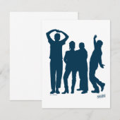 Seinfeld | Grafische groep Silhouette Notitiekaartje (Voorkant / Achterkant)