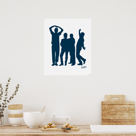 Seinfeld | Grafische groep Silhouette Poster (Keuken)