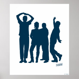 Seinfeld   Grafische groep Silhouette Poster