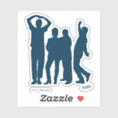 Seinfeld | Grafische groep Silhouette Sticker (Vel)
