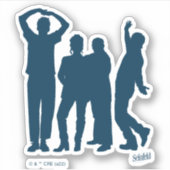 Seinfeld | Grafische groep Silhouette Sticker (Voorkant)