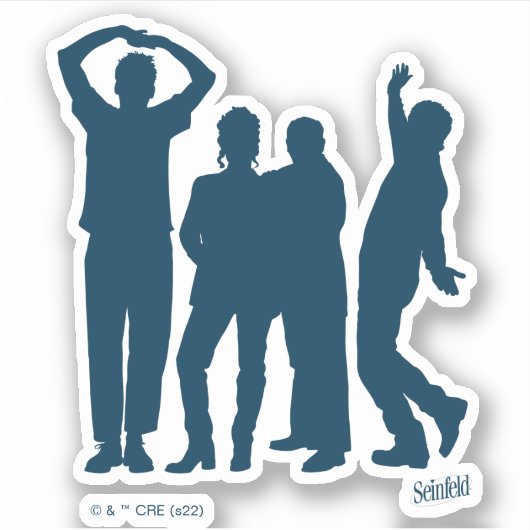 Seinfeld | Grafische groep Silhouette Sticker (Voorkant)