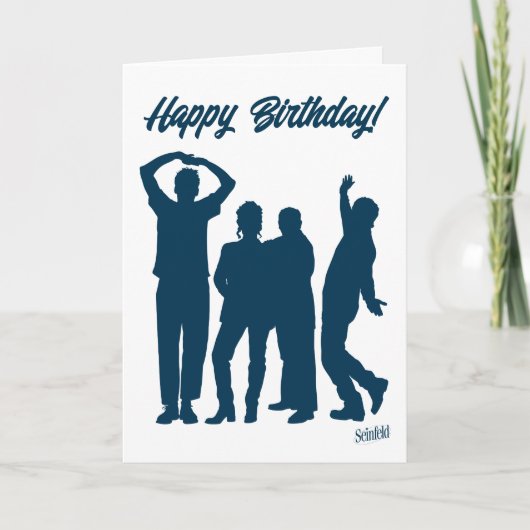 Seinfeld | Groep Silhouette Birthday Kaart (Voorkant)