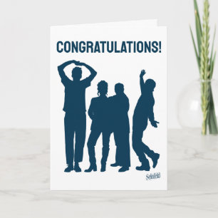 Seinfeld Groepsilhouet Felicitaties Kaart