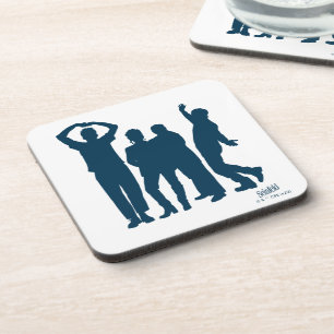 Seinfeld Groepsilhouet Grafisch Bier Onderzetter