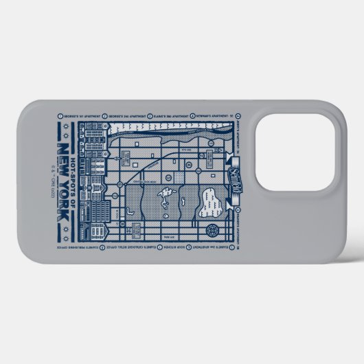 Seinfeld | Hot Spots of New York Map Case-Mate iPhone Case (Achterkant (horizontaal))
