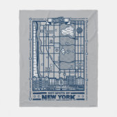 Seinfeld | Hot Spots of New York Map Fleece Deken (Voorkant)