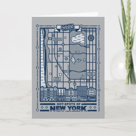 Seinfeld | Hot Spots of New York Map Kaart (Voorkant)
