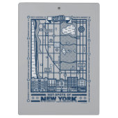 Seinfeld | Hot Spots of New York Map Klembord (Achterkant)
