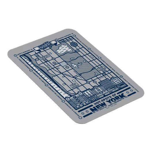 Seinfeld | Hot Spots of New York Map Magneet (Rechterzijde)