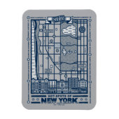 Seinfeld | Hot Spots of New York Map Magneet (Verticaal)
