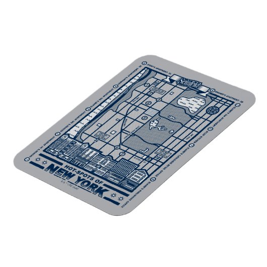 Seinfeld | Hot Spots of New York Map Magneet (Linkerzijde)