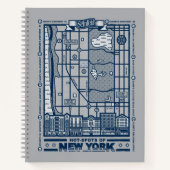Seinfeld | Hot Spots of New York Map Notitieboek (Voorkant)