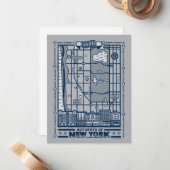 Seinfeld | Hot Spots of New York Map Notitiekaartje (Voorkant / Achterkant in situ)