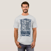 Seinfeld | Hot Spots of New York Map T-shirt (Voorkant volledig)