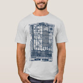 Seinfeld | Hot Spots of New York Map T-shirt (Voorkant)
