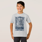 Seinfeld | Hot Spots of New York Map T-shirt (Voorkant volledig)