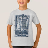 Seinfeld | Hot Spots of New York Map T-shirt (Voorkant)
