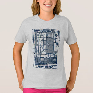 Seinfeld Hot Spots of New York Map T-shirt