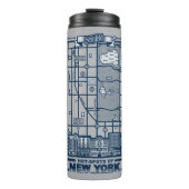 Seinfeld | Hot Spots of New York Map Thermosbeker (Voorkant)