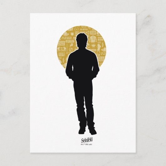 Seinfeld | Jerry Seinfeld Silhouette Briefkaart (Voorkant)