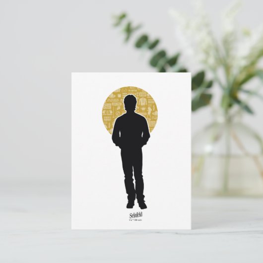 Seinfeld | Jerry Seinfeld Silhouette Briefkaart (Staand voorkant)