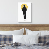 Seinfeld | Jerry Seinfeld Silhouette Canvas Afdruk (Insitu (Slaapkamer))