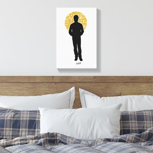 Seinfeld | Jerry Seinfeld Silhouette Canvas Afdruk (Insitu (Slaapkamer))