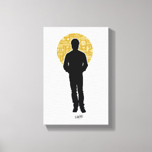 Seinfeld Jerry Seinfeld Silhouette Canvas Afdruk