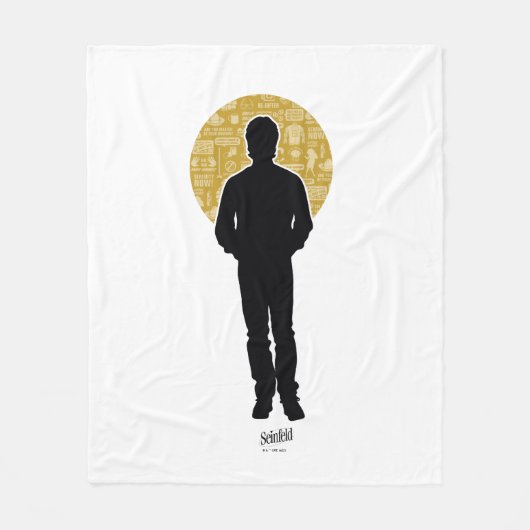 Seinfeld | Jerry Seinfeld Silhouette Fleece Deken (Voorkant)