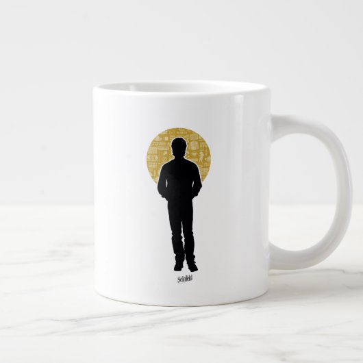 Seinfeld | Jerry Seinfeld Silhouette Grote Koffiekop (Rechts)