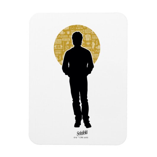 Seinfeld | Jerry Seinfeld Silhouette Magneet (Verticaal)