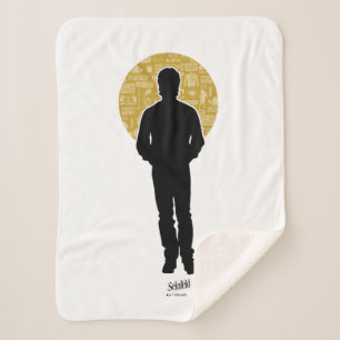 Seinfeld   Jerry Seinfeld Silhouette Sherpa Deken