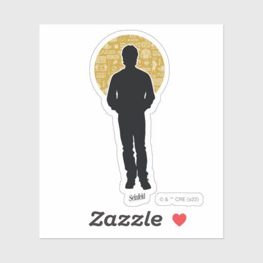 Seinfeld | Jerry Seinfeld Silhouette Sticker (Vel)