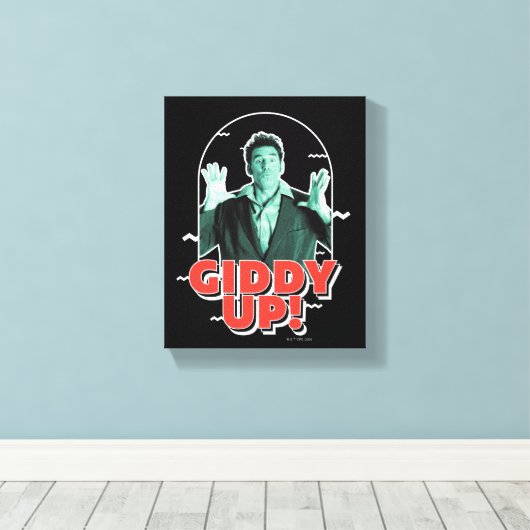 Seinfeld | Kramer - Giddy Up! Canvas Afdruk (Insitu (Houten vloer))