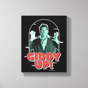 Seinfeld   Kramer - Giddy Up! Canvas Afdruk