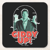 Seinfeld | Kramer - Giddy Up! Kartonnen Onderzetters (Voorkant)