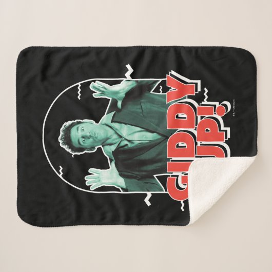 Seinfeld | Kramer - Giddy Up! Sherpa Deken (Voorkant (horizontaal))