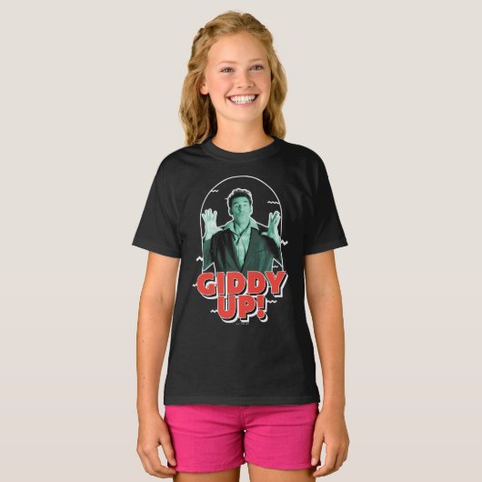 Seinfeld | Kramer - Giddy Up! T-shirt (Voorkant volledig)