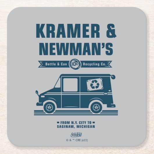 Seinfeld | Kramer & Newmans Recycling Co. Kartonnen Onderzetters (Voorkant)