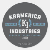 Seinfeld | Kramerica Industries Ronde Sticker (Voorkant)
