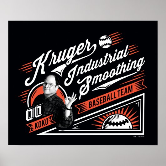 Seinfeld | Kruger Industrial Baseball Team Poster (Voorkant)