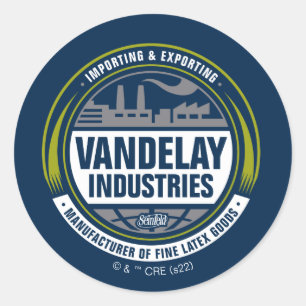 Seinfeld   Logo Vandelay Industries Ronde Sticker