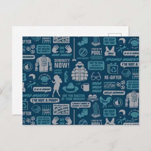 Seinfeld | Meme Pattern Briefkaart (Voorkant / Achterkant)