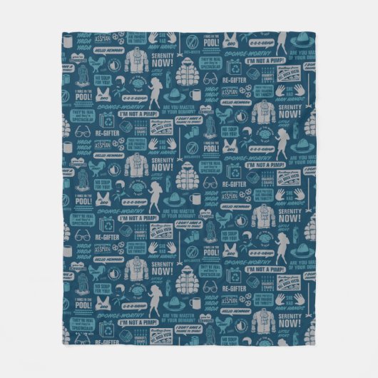 Seinfeld | Meme Pattern Fleece Deken (Voorkant)