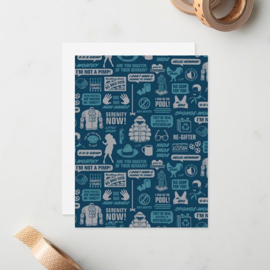 Seinfeld | Meme Pattern Notitiekaartje (Voorkant / Achterkant in situ)